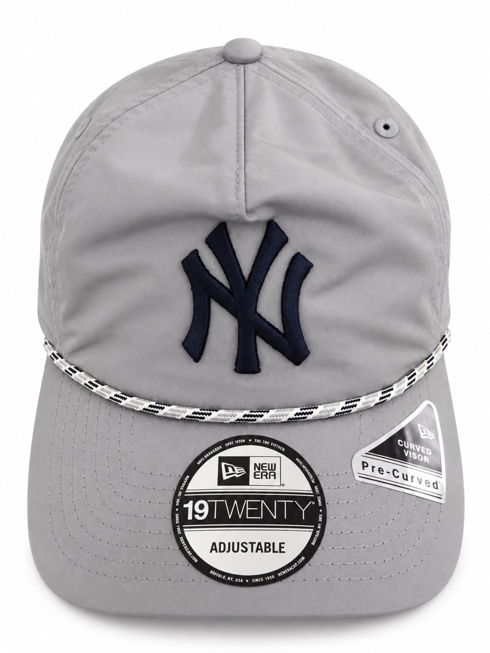 New Era Gray and Navy NY Yankees Adjustable Baseball Cap